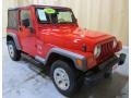 2005 Flame Red Jeep Wrangler X 4x4  photo #5