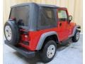 2005 Flame Red Jeep Wrangler X 4x4  photo #6