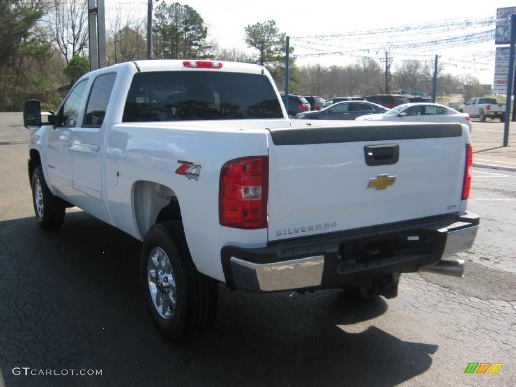 Summit White 2011 Chevrolet Silverado 2500HD LTZ Crew Cab 4x4 Exterior Photo #46458224