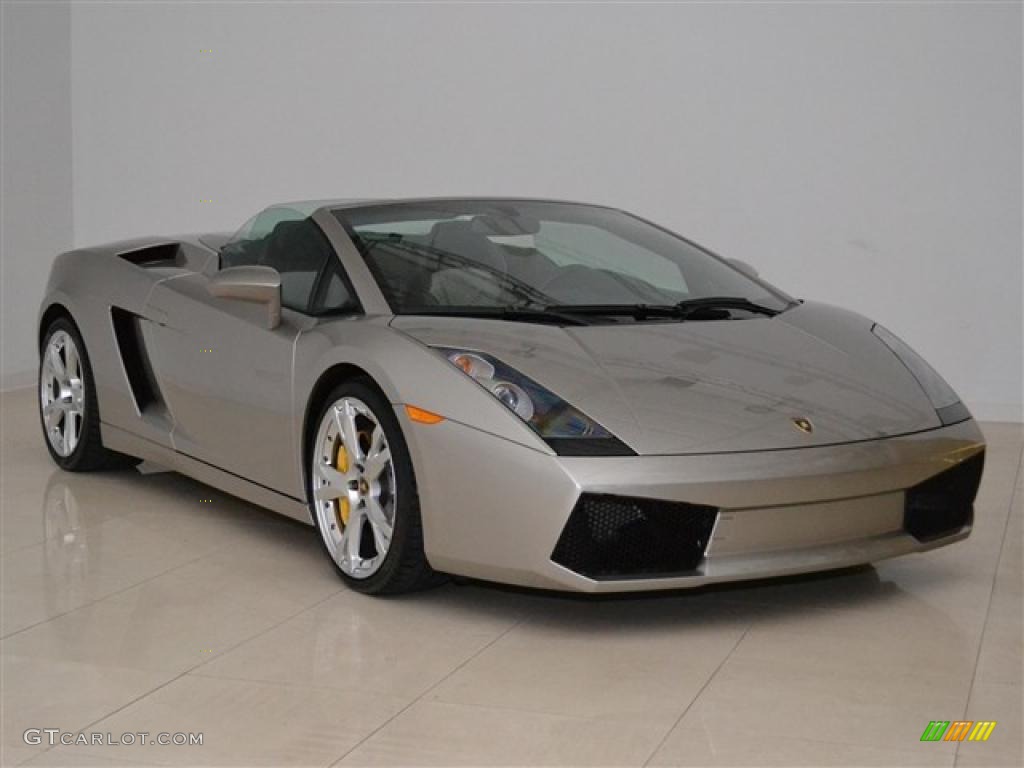 Grigio Antares 2008 Lamborghini Gallardo Spyder Exterior Photo #46458528