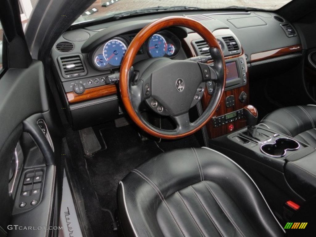 Nero Interior 2007 Maserati Quattroporte Standard Quattroporte Model Photo #46458813