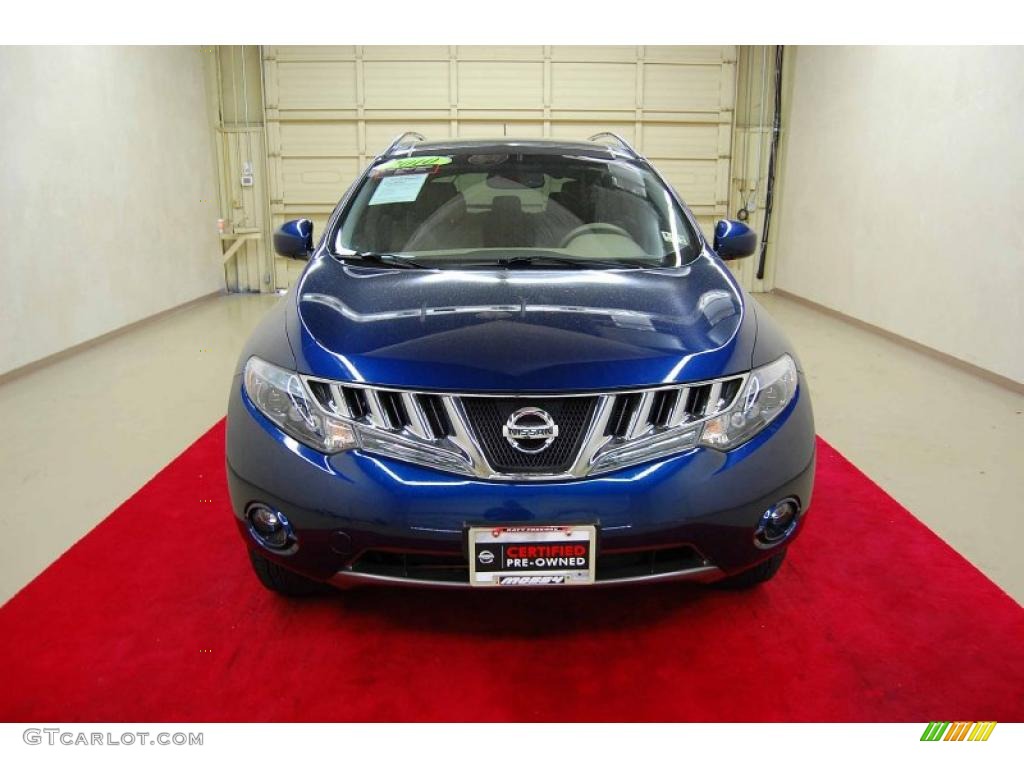 2010 Murano LE - Deep Sapphire Blue Metallic / Beige photo #2