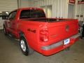 2005 Flame Red Dodge Dakota Laramie Quad Cab 4x4  photo #3