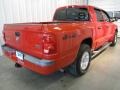 2005 Flame Red Dodge Dakota Laramie Quad Cab 4x4  photo #4