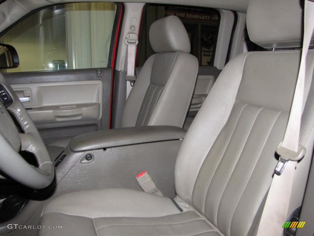 Medium Slate Gray Interior 2005 Dodge Dakota Laramie Quad Cab 4x4 Photo #46461024