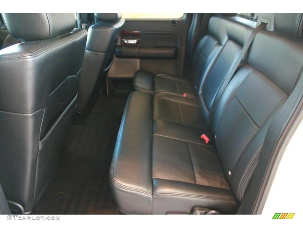Black Interior 2007 Ford F150 Lariat SuperCrew 4x4 Photo #46461318
