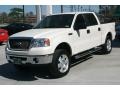 White Sand Tri-Coat 2007 Ford F150 Lariat SuperCrew 4x4 Exterior