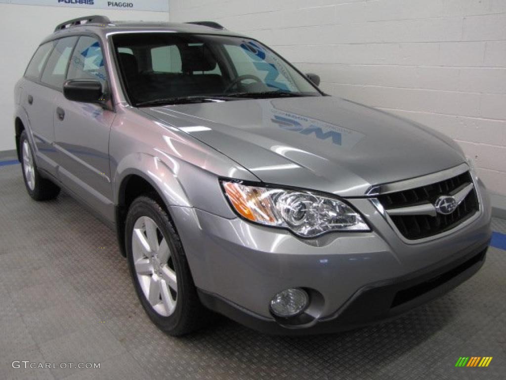 2008 Outback 2.5i Wagon - Quartz Silver Metallic / Off Black photo #1