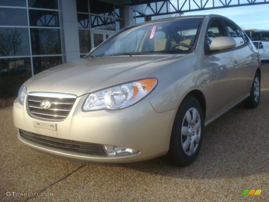 2009 Elantra GLS Sedan - Laguna Sand / Beige photo #1