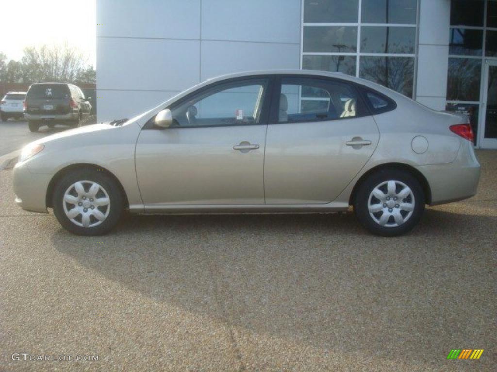2009 Elantra GLS Sedan - Laguna Sand / Beige photo #3
