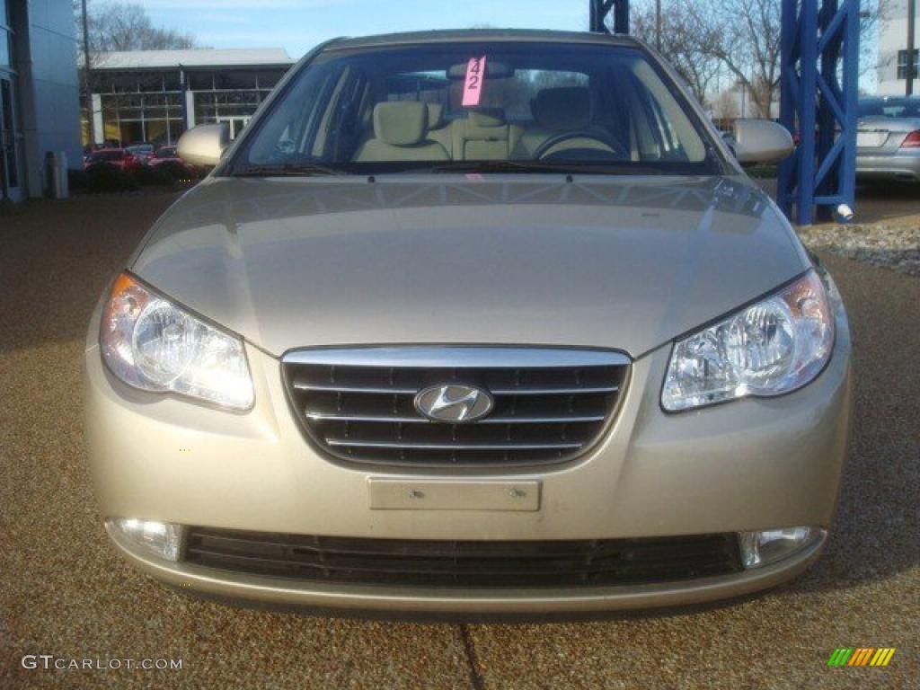 2009 Elantra GLS Sedan - Laguna Sand / Beige photo #7