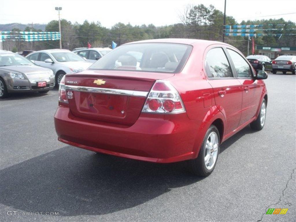 Sport Red 2011 Chevrolet Aveo LT Sedan Exterior Photo #46464708