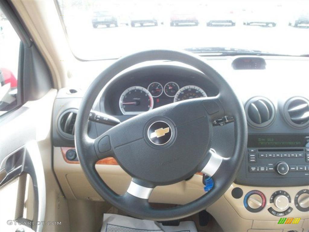 2011 Chevrolet Aveo LT Sedan Neutral Steering Wheel Photo #46464876