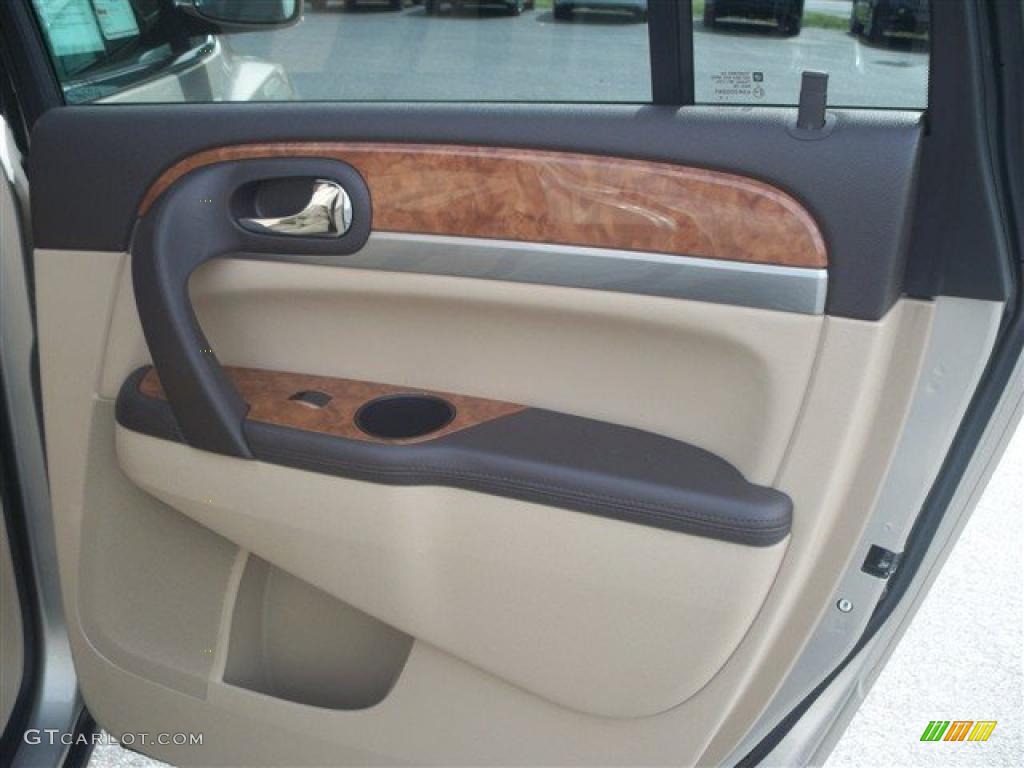 2011 Buick Enclave CXL AWD Cashmere/Cocoa Door Panel Photo #46465179