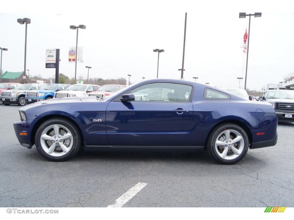 2012 Mustang GT Coupe - Kona Blue Metallic / Stone photo #5