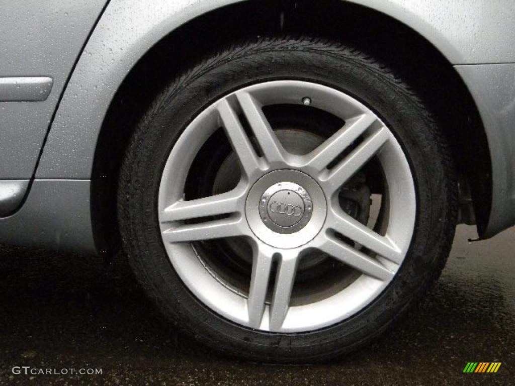 2008 A4 2.0T quattro S-Line Sedan - Quartz Grey Metallic / Light Gray photo #9