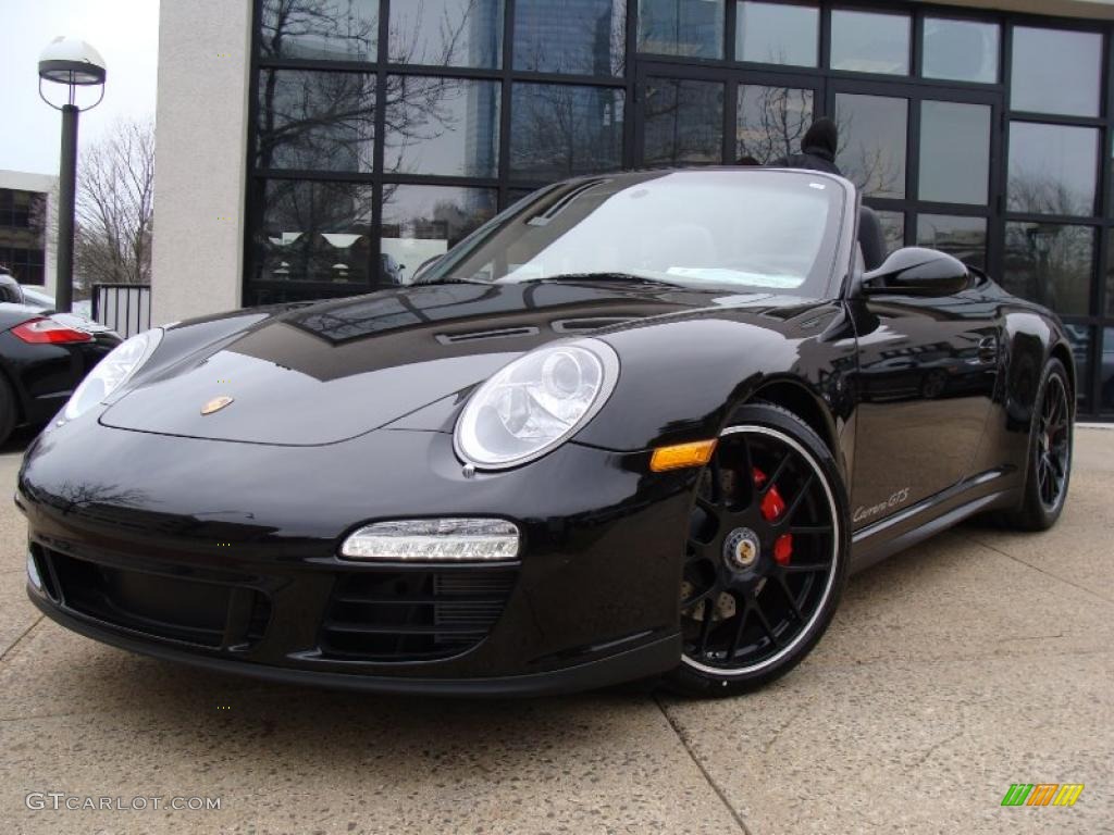 Black 2011 Porsche 911 Carrera GTS Cabriolet Exterior Photo #46466256
