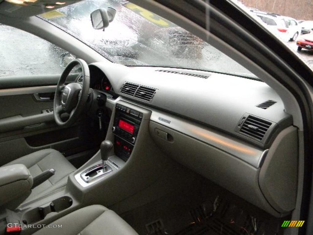 2008 A4 2.0T quattro S-Line Sedan - Quartz Grey Metallic / Light Gray photo #16