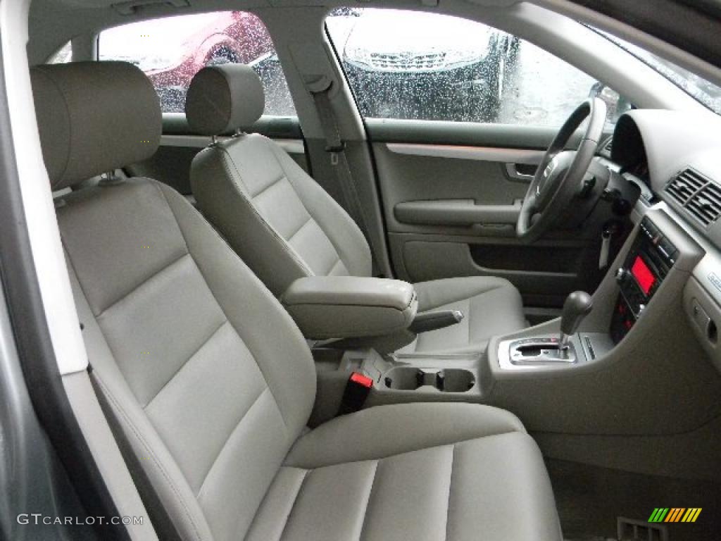 2008 A4 2.0T quattro S-Line Sedan - Quartz Grey Metallic / Light Gray photo #17