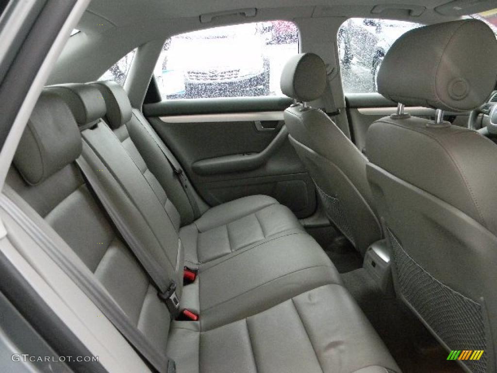 2008 A4 2.0T quattro S-Line Sedan - Quartz Grey Metallic / Light Gray photo #18