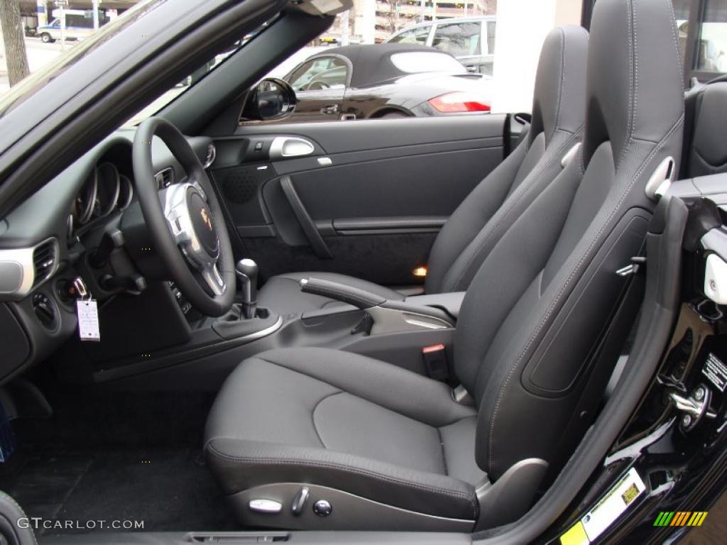 Black Interior 2011 Porsche 911 Carrera GTS Cabriolet Photo #46466391