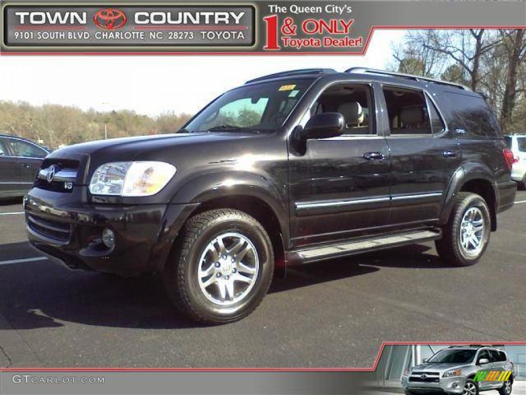 2006 Sequoia SR5 - Black / Taupe photo #1