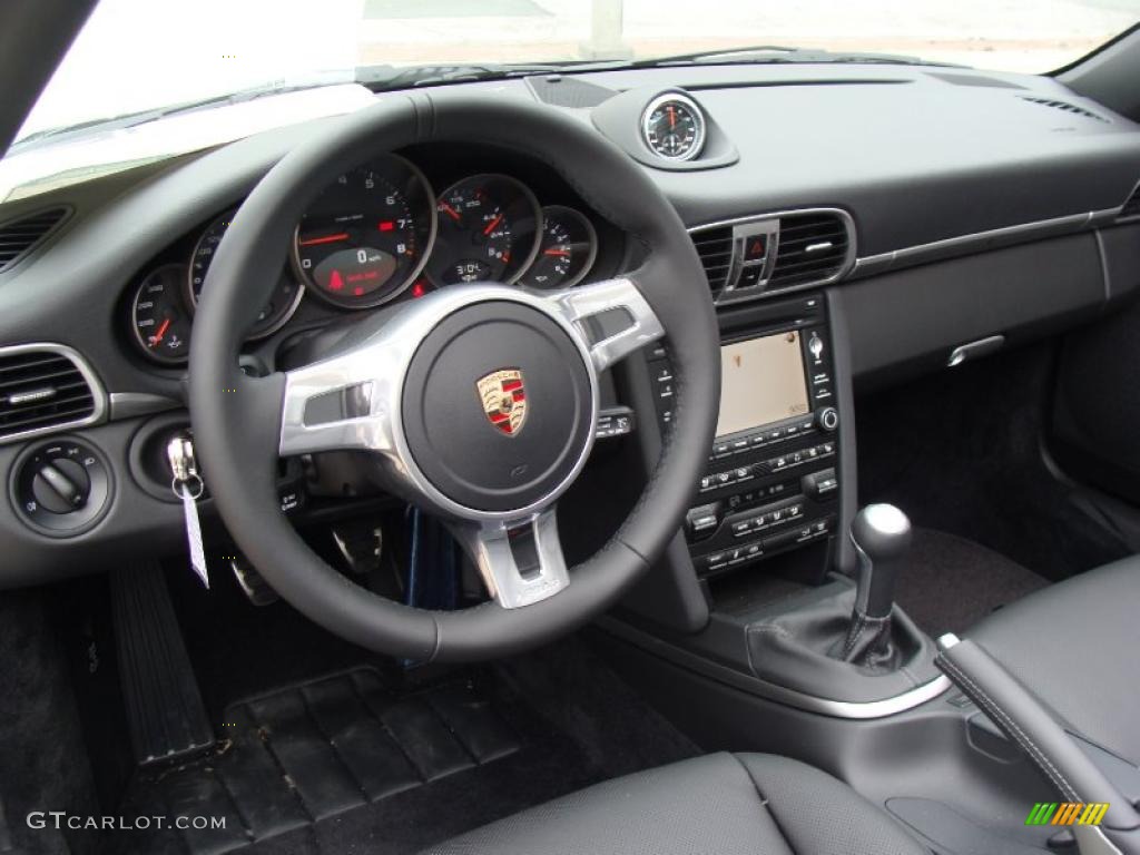 2011 Porsche 911 Carrera GTS Cabriolet Black Dashboard Photo #46466445