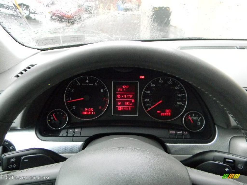2008 A4 2.0T quattro S-Line Sedan - Quartz Grey Metallic / Light Gray photo #27