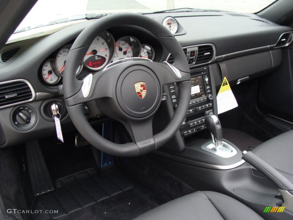 2011 Porsche 911 Carrera S Cabriolet Black Dashboard Photo #46467204
