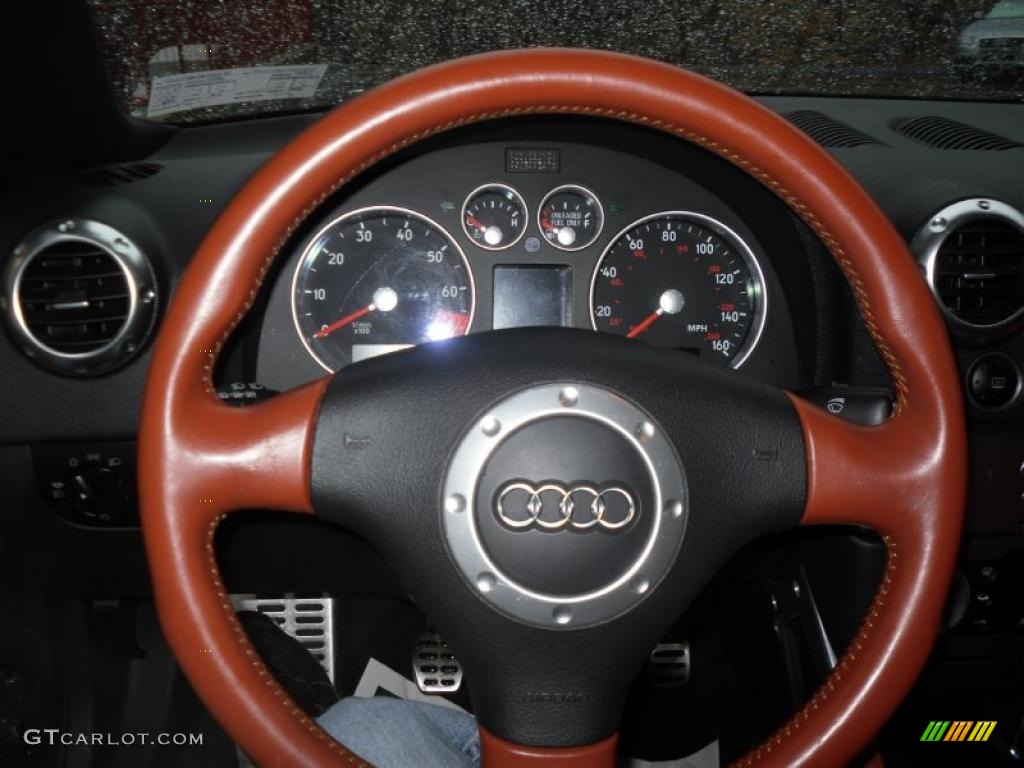 2005 Audi TT 1.8T quattro Roadster Baseball Optic Steering Wheel Photo #46467537