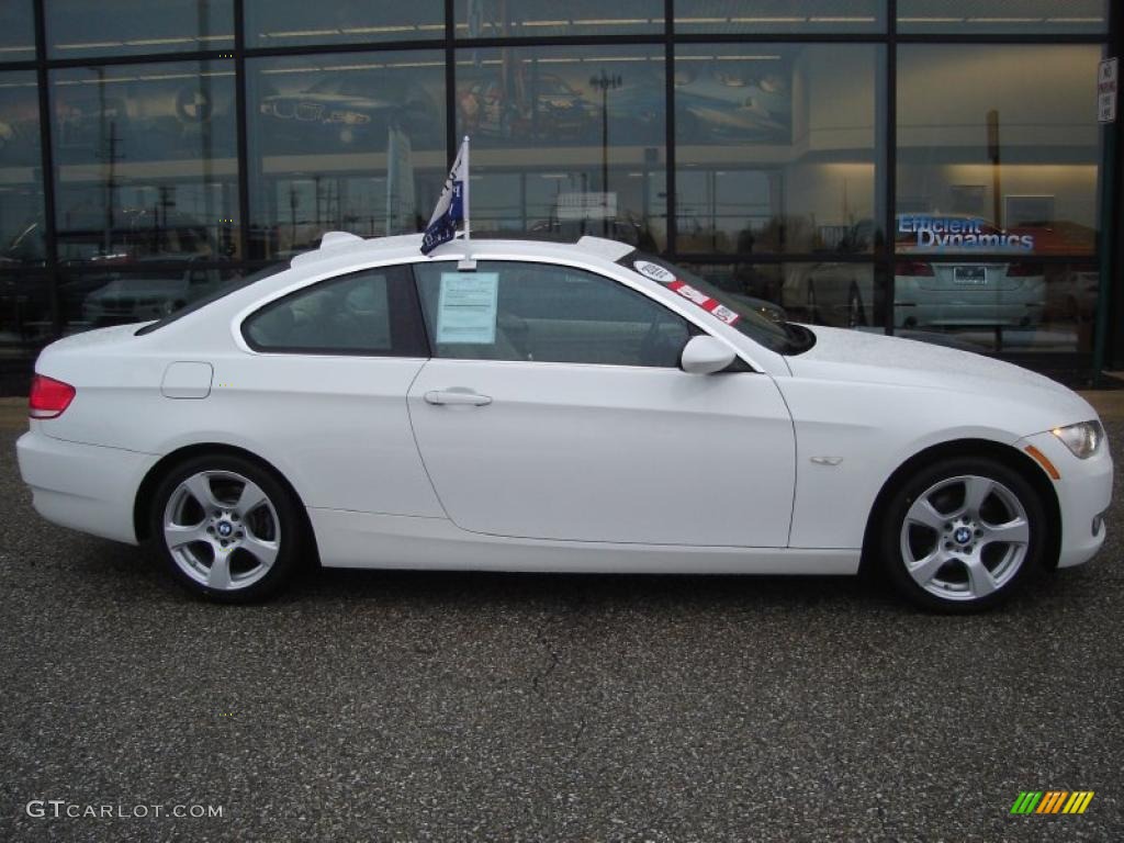 2008 3 Series 328xi Coupe - Alpine White / Cream Beige photo #4