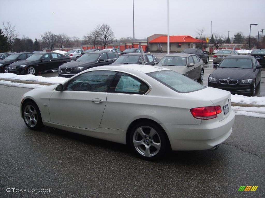 2008 3 Series 328xi Coupe - Alpine White / Cream Beige photo #8