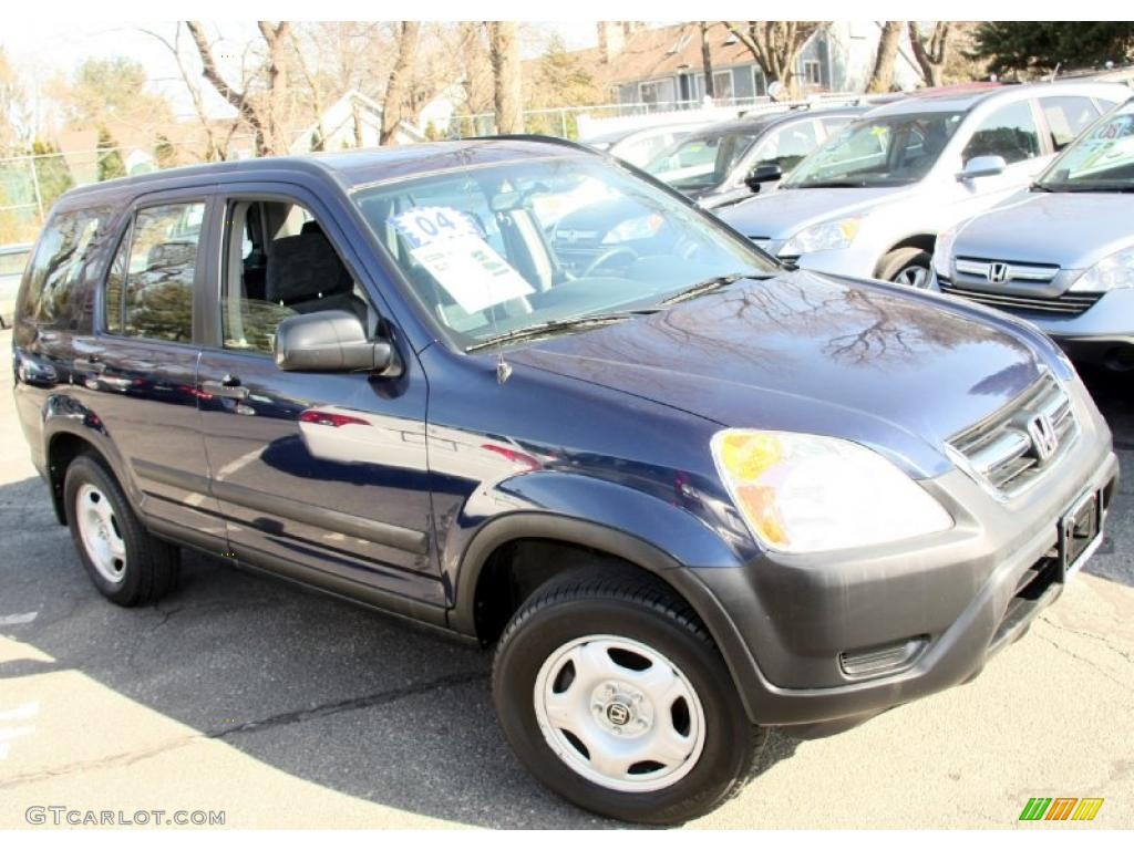 2004 CR-V LX 4WD - Eternal Blue Pearl / Black photo #9