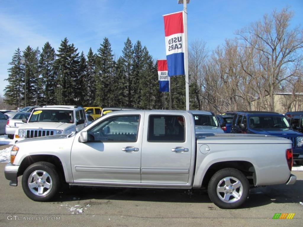 Sheer Silver Metallic 2010 Chevrolet Colorado LT Crew Cab Exterior Photo #46468149