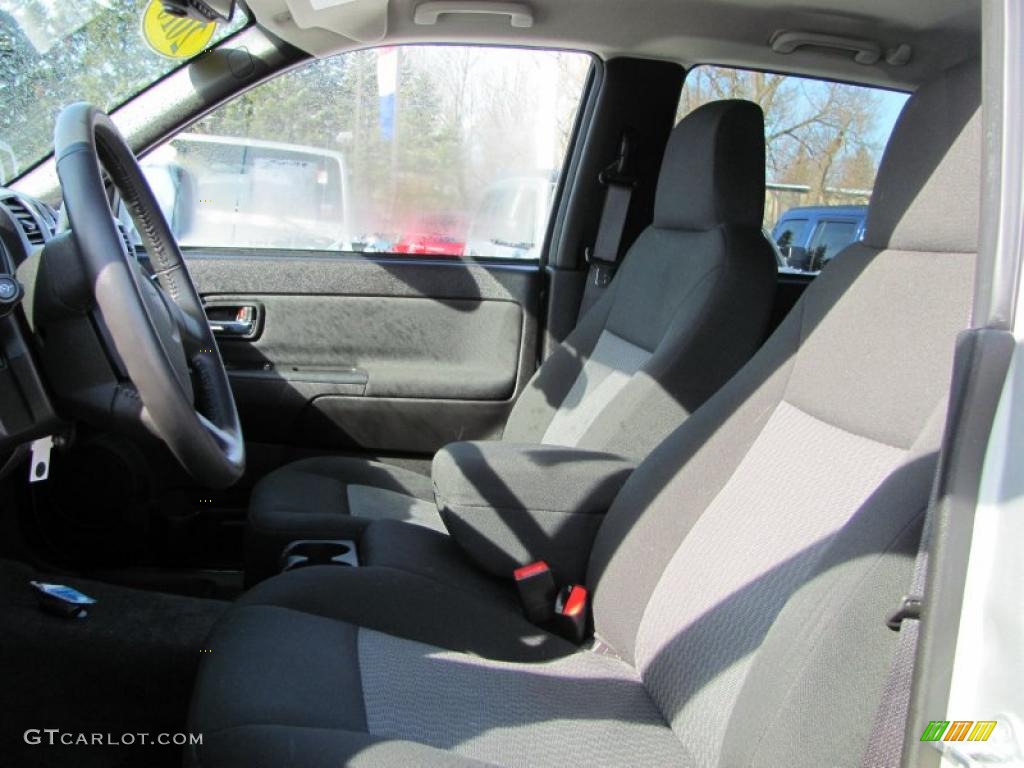 Ebony Interior 2010 Chevrolet Colorado LT Crew Cab Photo #46468173