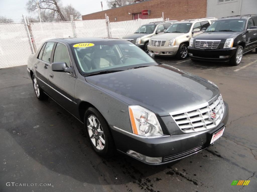 Gray Flannel Metallic 2011 Cadillac DTS Luxury Exterior Photo #46468851