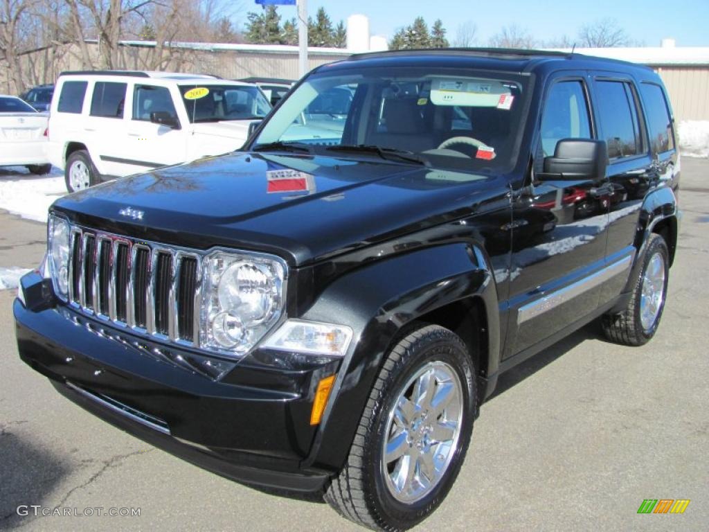 2008 Brilliant Black Crystal Pearl Jeep Liberty Limited 4x4