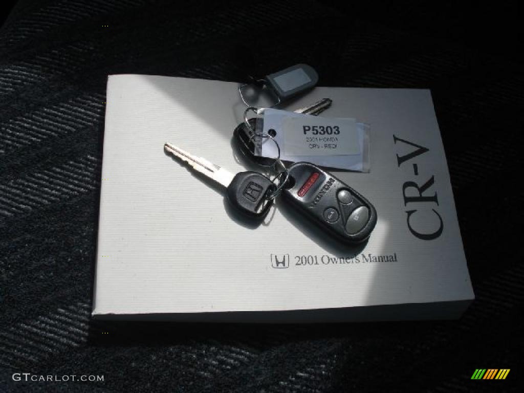 2001 CR-V EX 4WD - Milano Red / Dark Gray photo #34