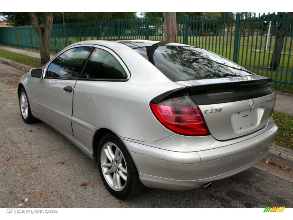 Brilliant Silver Metallic 2002 Mercedes-Benz C 230 Kompressor Coupe Exterior Photo #46469442