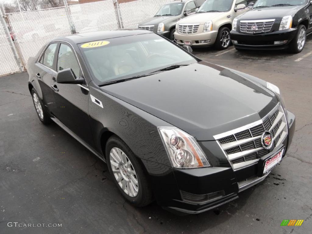 Black Ice Metallic 2011 Cadillac CTS 3.0 Sedan Exterior Photo #46469451