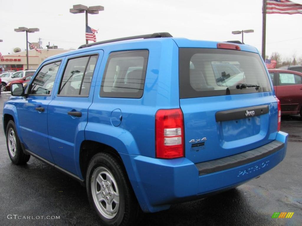 2008 Patriot Sport 4x4 - Surf Blue Pearl / Dark Slate Gray photo #10