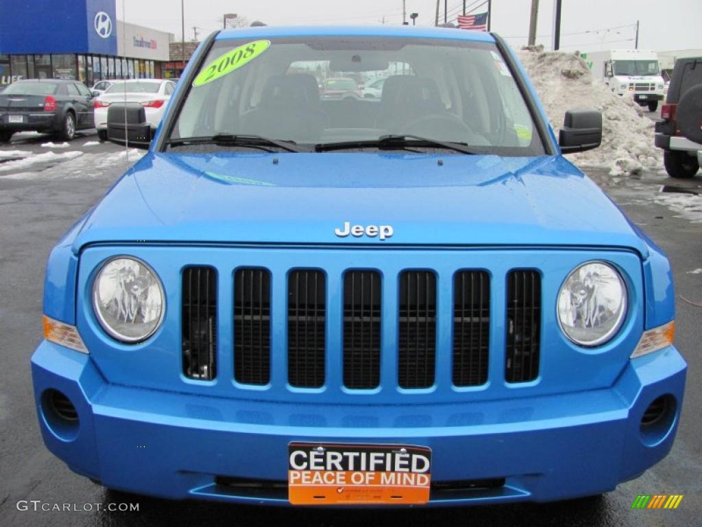 2008 Patriot Sport 4x4 - Surf Blue Pearl / Dark Slate Gray photo #14