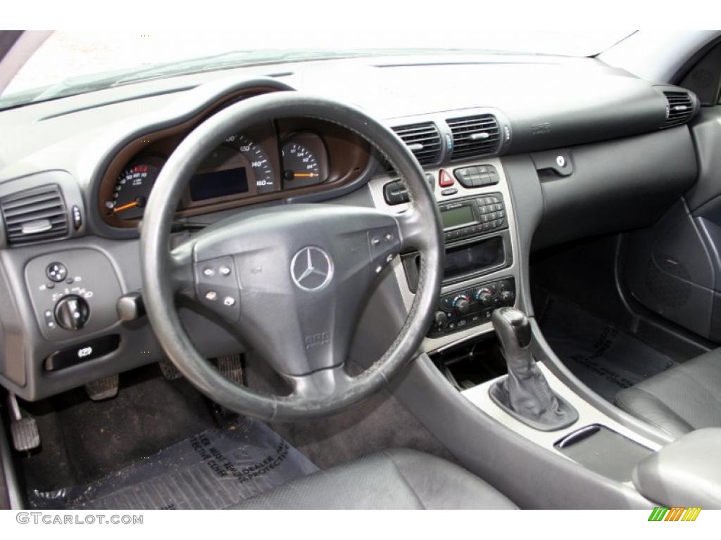 Charcoal Interior 2002 Mercedes-Benz C 230 Kompressor Coupe Photo #46469994