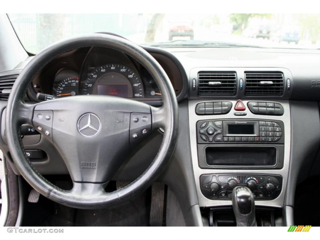 2002 Mercedes-Benz C 230 Kompressor Coupe Charcoal Dashboard Photo #46470054