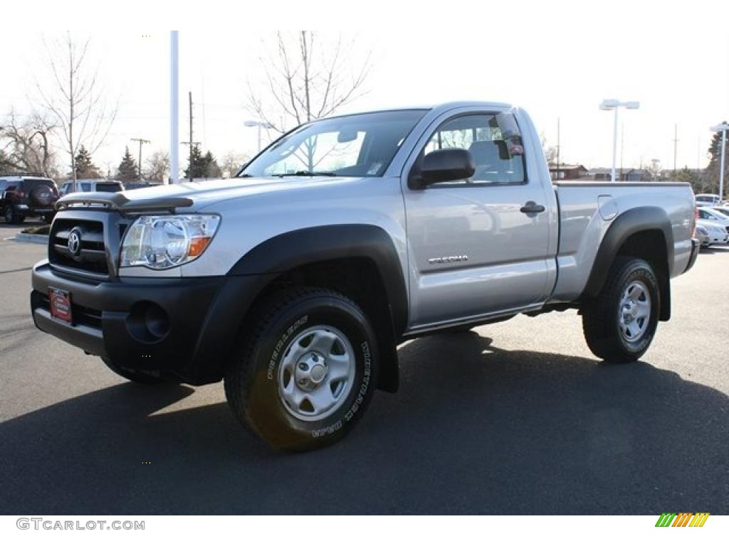 2005 Tacoma Regular Cab 4x4 - Silver Streak Mica / Graphite Gray photo #5