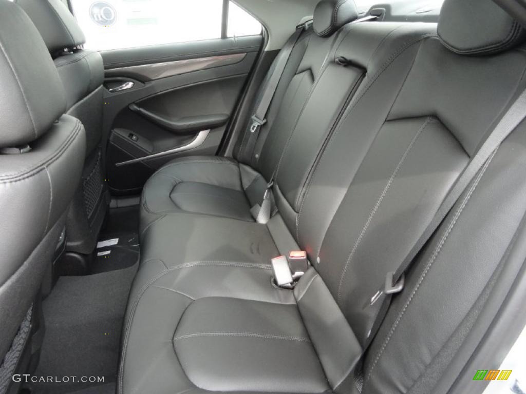 Ebony Interior 2011 Cadillac CTS 3.0 Sedan Photo #46470858