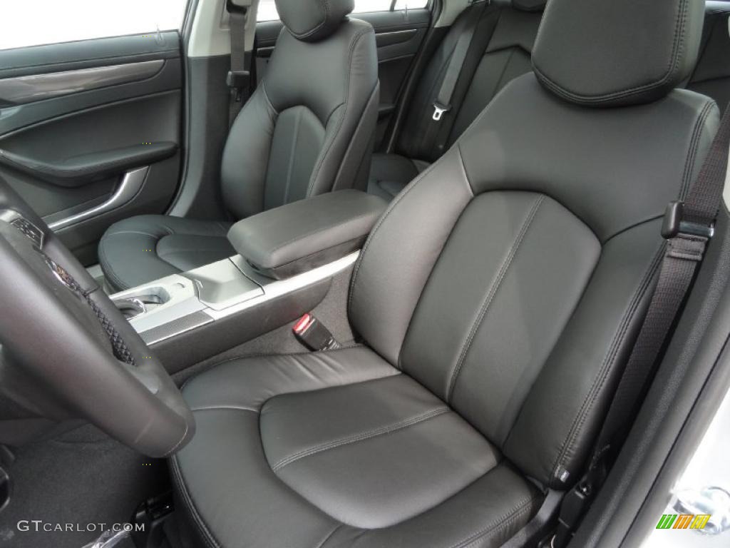 Ebony Interior 2011 Cadillac CTS 3.0 Sedan Photo #46470906