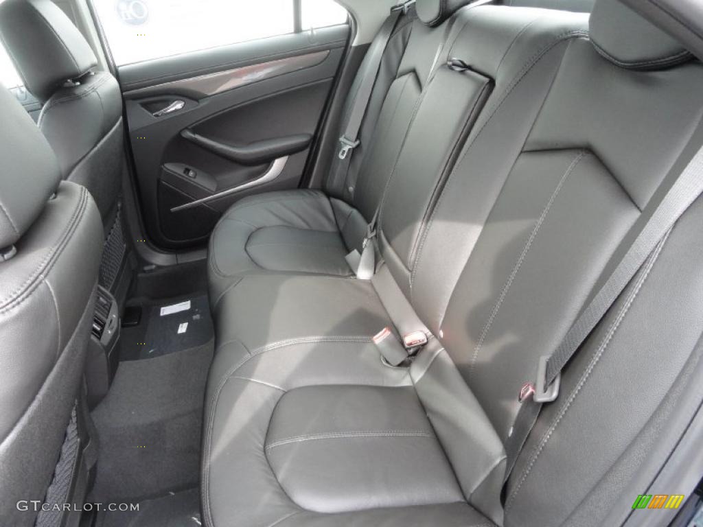 Ebony Interior 2011 Cadillac CTS 4 3.0 AWD Sedan Photo #46471179