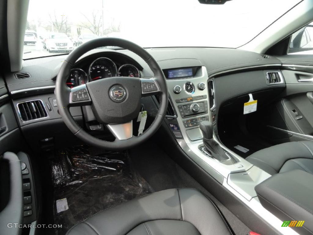 Ebony Interior 2011 Cadillac CTS 4 3.0 AWD Sedan Photo #46471197