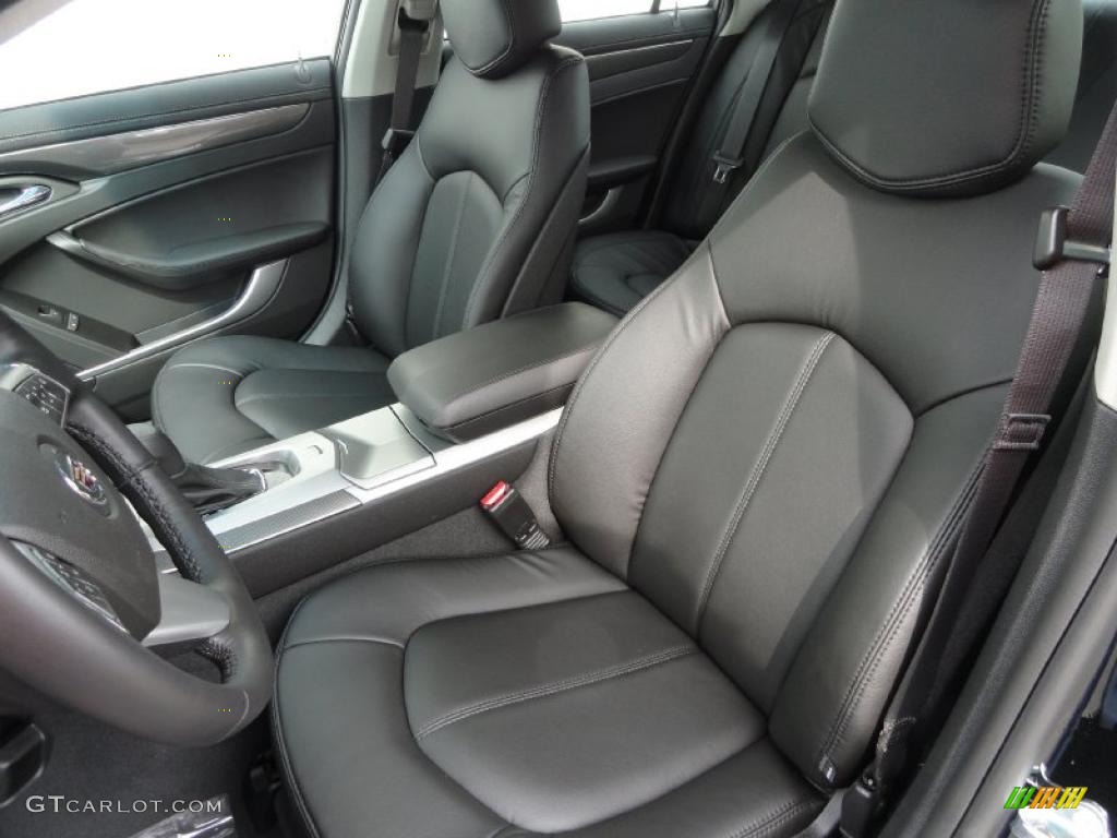 Ebony Interior 2011 Cadillac CTS 4 3.0 AWD Sedan Photo #46471227